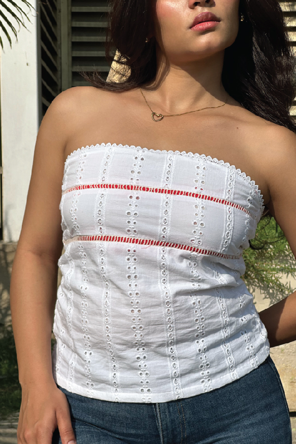 Eira Eyelet top